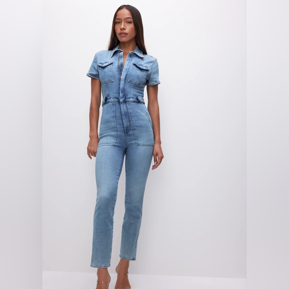 Good American Denim Jumpsuit
